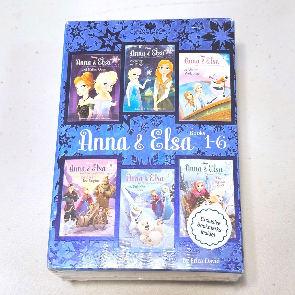 Disney Frozen Anna & Elsa Books 1-6 Box Set Hardcover Erica David NEW SEALED